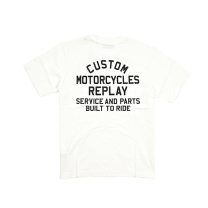 REPLAY コットン100% 半袖Tシャツ ホワイト L | GUARDAROBA MILANO OFFICIAL STORE