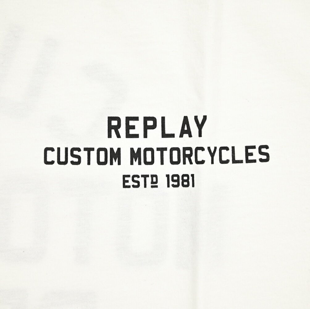REPLAY コットン100% 半袖Tシャツ ホワイト L | GUARDAROBA MILANO OFFICIAL STORE