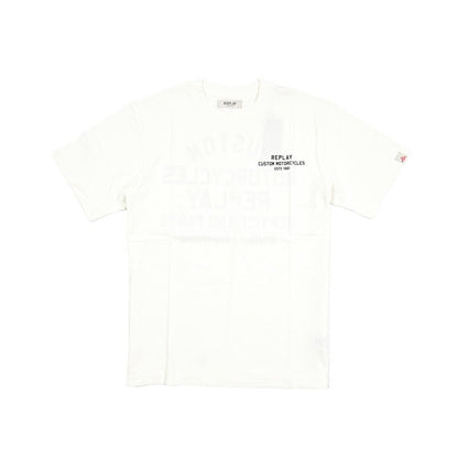 REPLAY コットン100% 半袖Tシャツ ホワイト L | GUARDAROBA MILANO OFFICIAL STORE