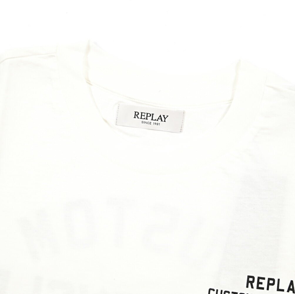 REPLAY コットン100% 半袖Tシャツ ホワイト L | GUARDAROBA MILANO OFFICIAL STORE