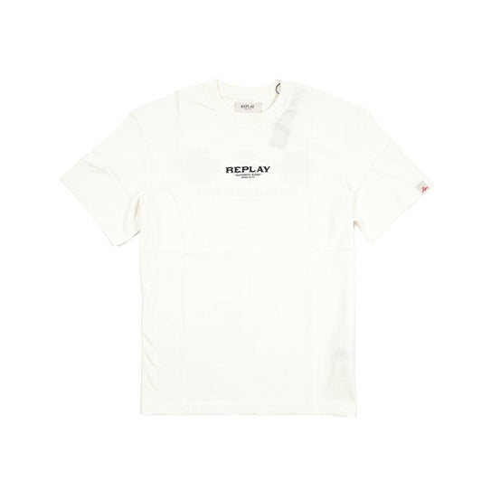 REPLAY コットン100% 半袖Tシャツ ホワイト L | GUARDAROBA MILANO OFFICIAL STORE