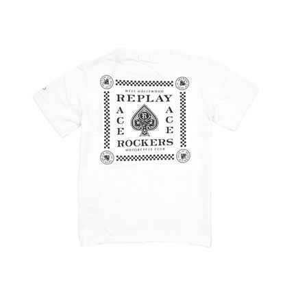 REPLAY コットン100% 半袖Tシャツ ホワイト S | GUARDAROBA MILANO OFFICIAL STORE