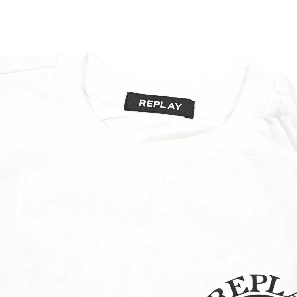 REPLAY コットン100% 半袖Tシャツ ホワイト S | GUARDAROBA MILANO OFFICIAL STORE