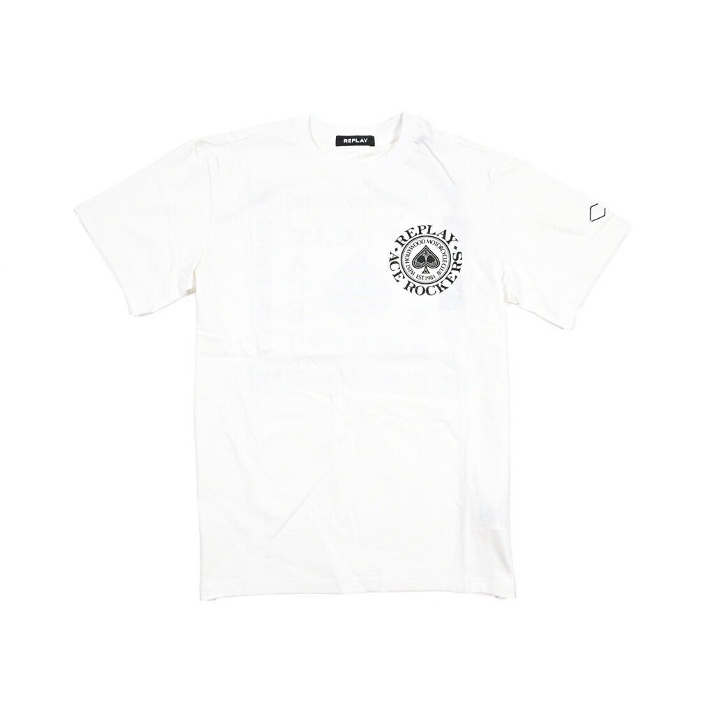 REPLAY コットン100% 半袖Tシャツ ホワイト S | GUARDAROBA MILANO OFFICIAL STORE