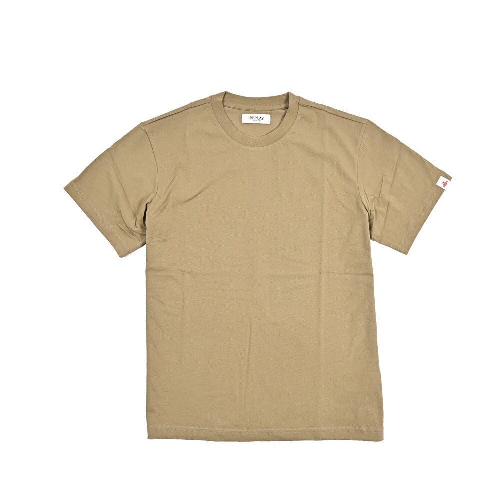 REPLAY コットン100% 半袖Tシャツ カーキグリーン L | GUARDAROBA MILANO OFFICIAL STORE