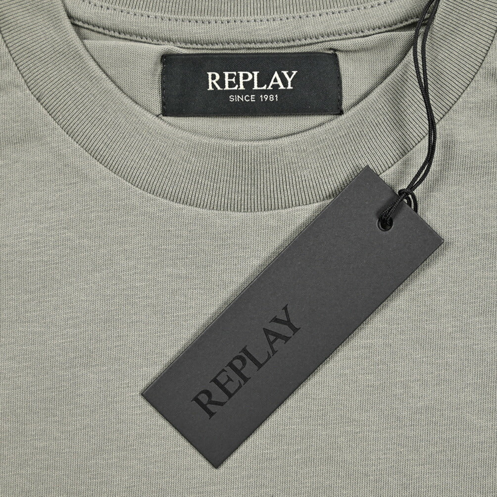 REPLAY コットン100% 半袖Tシャツ グレー L | GUARDAROBA MILANO OFFICIAL STORE