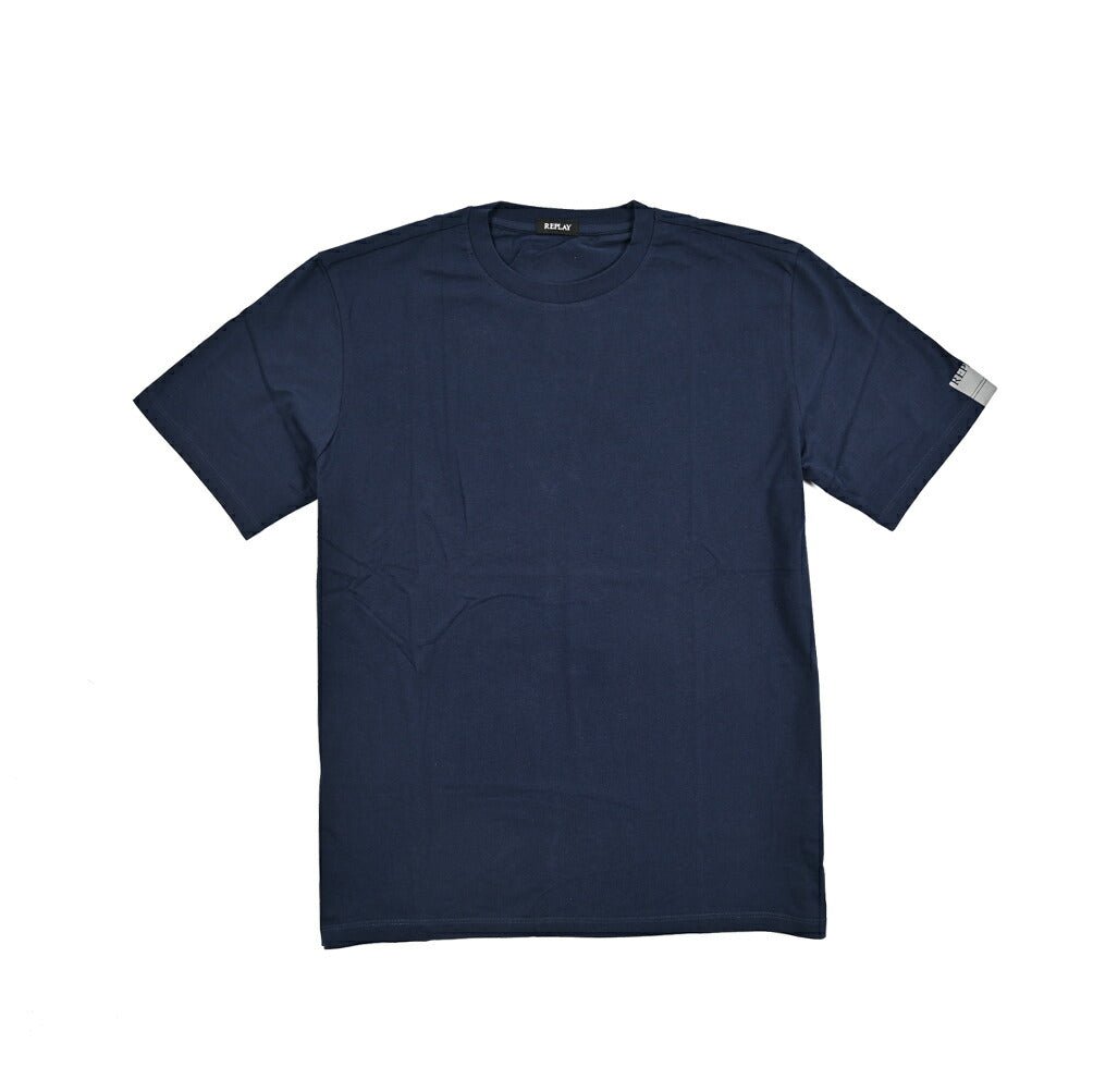 REPLAY コットン100% 半袖Tシャツ ネイビー XL | GUARDAROBA MILANO OFFICIAL STORE