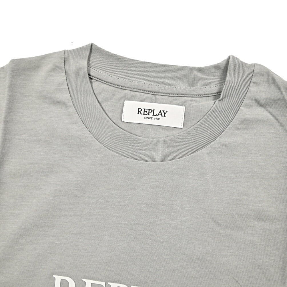 REPLAY コットン100% 半袖Tシャツ グレー L | GUARDAROBA MILANO OFFICIAL STORE