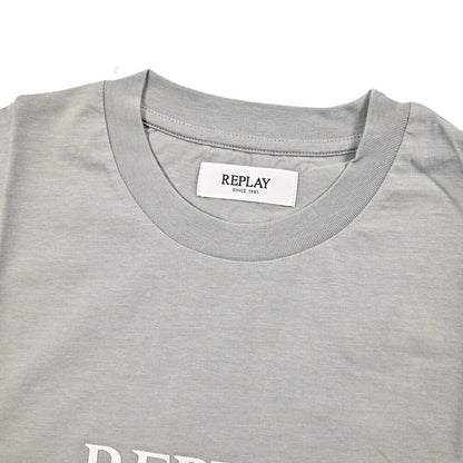 REPLAY コットン100% 半袖Tシャツ グレー L | GUARDAROBA MILANO OFFICIAL STORE