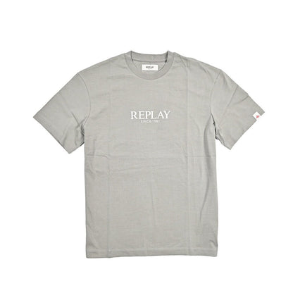 REPLAY コットン100% 半袖Tシャツ グレー L | GUARDAROBA MILANO OFFICIAL STORE
