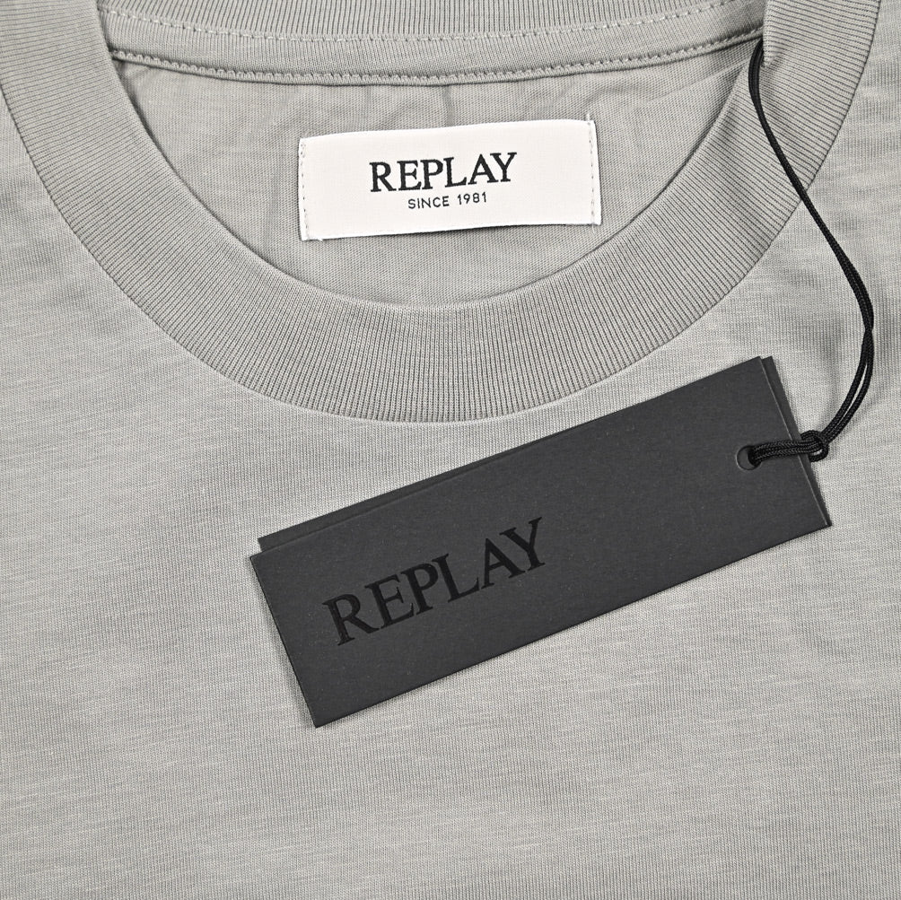 REPLAY コットン100% 半袖Tシャツ グレー L | GUARDAROBA MILANO OFFICIAL STORE