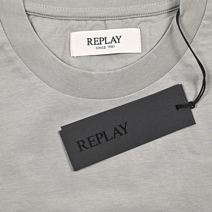 REPLAY コットン100% 半袖Tシャツ グレー L | GUARDAROBA MILANO OFFICIAL STORE