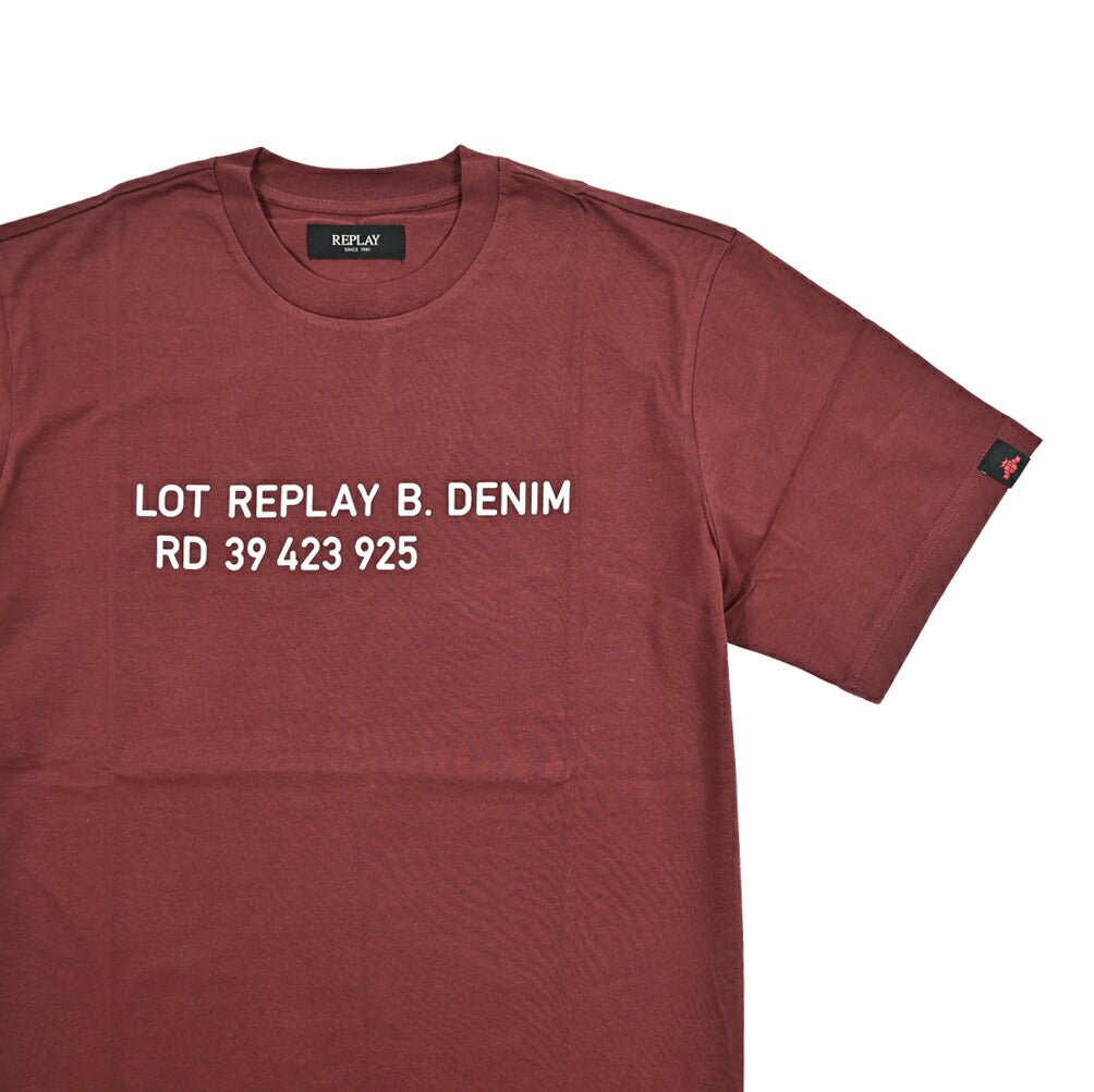 REPLAY コットン100% 半袖Tシャツ レッド L | GUARDAROBA MILANO OFFICIAL STORE