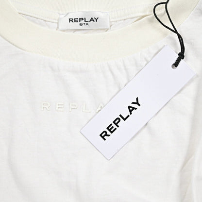 REPLAY コットン100% ノースリーブ Tシャツ ホワイト M | GUARDAROBA MILANO OFFICIAL STORE