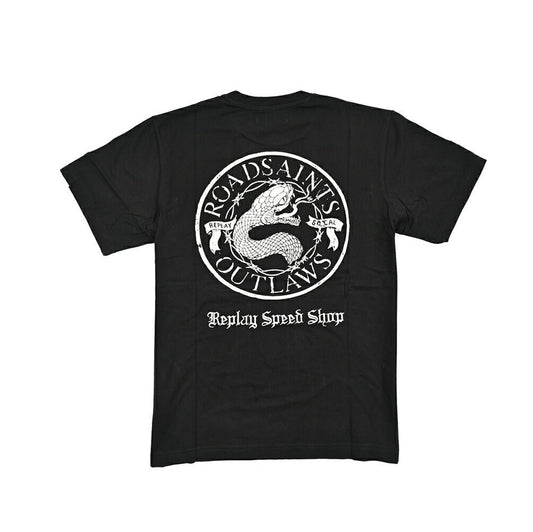 REPLAY コットン100% 半袖ロゴTシャツ ブラック M | GUARDAROBA MILANO OFFICIAL STORE