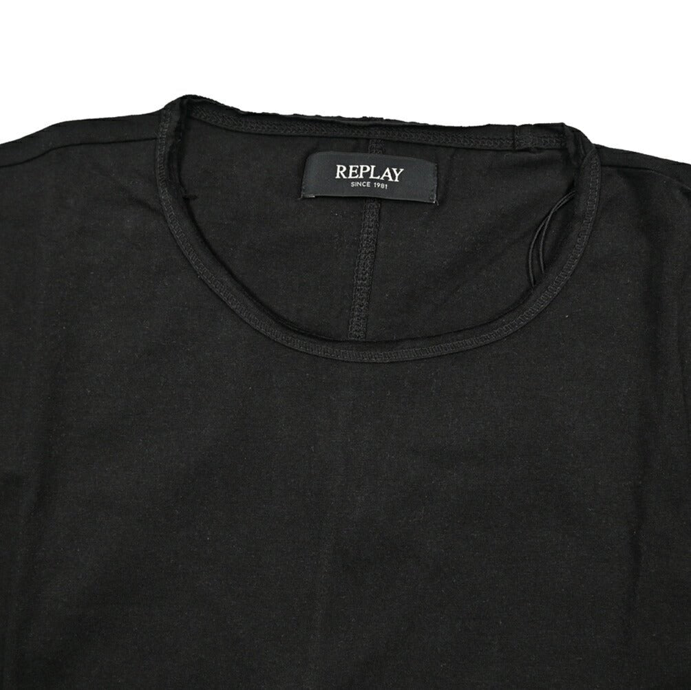 REPLAY コットン100% 半袖Tシャツ ブラック XL | GUARDAROBA MILANO OFFICIAL STORE