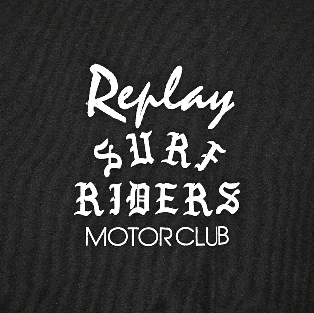 REPLAY コットン100% 半袖Tシャツ ブラック XL | GUARDAROBA MILANO OFFICIAL STORE