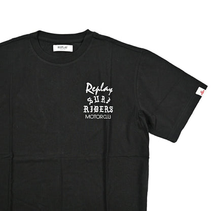REPLAY コットン100% 半袖Tシャツ ブラック XL | GUARDAROBA MILANO OFFICIAL STORE