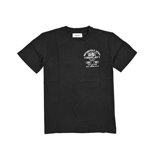 REPLAY コットン100% 半袖Tシャツ ブラック M | GUARDAROBA MILANO OFFICIAL STORE