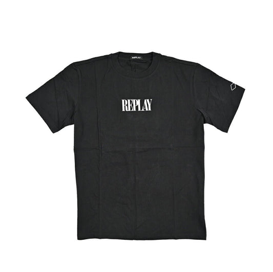 REPLAY コットン100% 半袖Tシャツ ブラック XL | GUARDAROBA MILANO OFFICIAL STORE