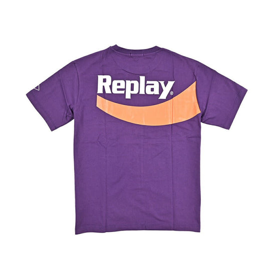REPLAY コットン100% 半袖Tシャツ パープル L | GUARDAROBA MILANO OFFICIAL STORE