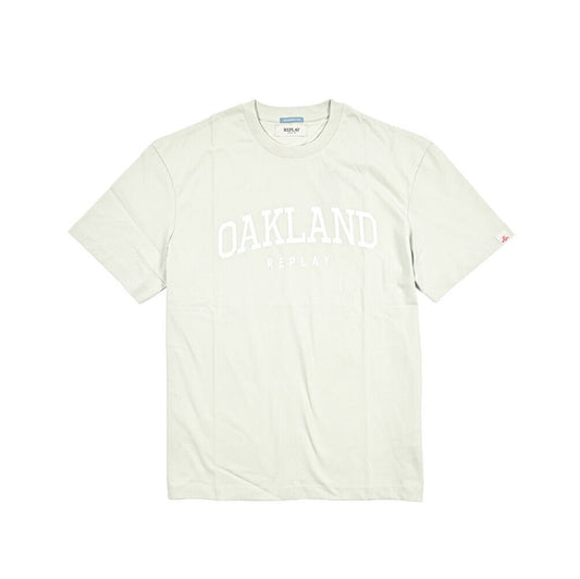 REPLAY オーガニックコットン100% 半袖Tシャツ ライトグリーン L | GUARDAROBA MILANO OFFICIAL STORE