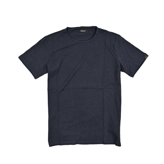 REPLAY コットン100% 半袖Tシャツ ネイビー M | GUARDAROBA MILANO OFFICIAL STORE