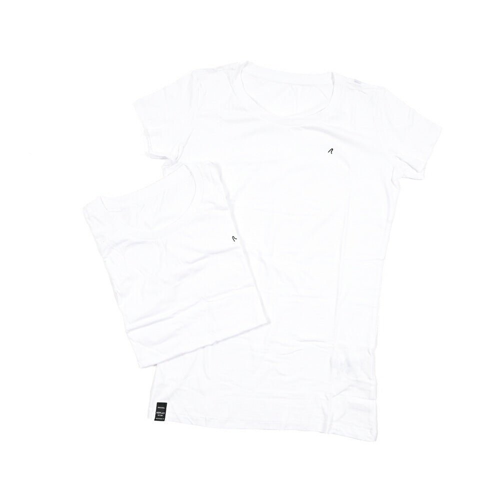 REPLAY 2Pack Tee クルーネック半袖Tシャツ ホワイト M | GUARDAROBA MILANO OFFICIAL STORE