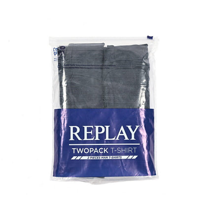 REPLAY 2Pack Tee Vネック半袖Tシャツ ネイビー M | GUARDAROBA MILANO OFFICIAL STORE