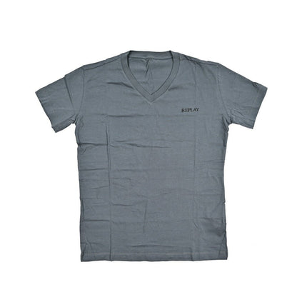 REPLAY 2Pack Tee Vネック半袖Tシャツ グレー M | GUARDAROBA MILANO OFFICIAL STORE