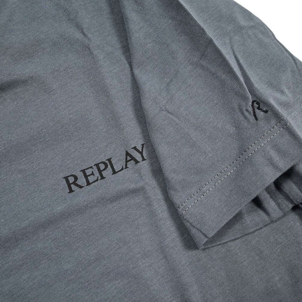 REPLAY 2Pack Tee Vネック半袖Tシャツ グレー M | GUARDAROBA MILANO OFFICIAL STORE