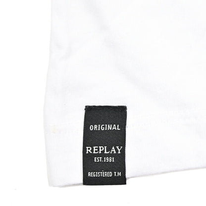 REPLAY 2Pack Tee Vネック半袖Tシャツ ブラック・ホワイト M | GUARDAROBA MILANO OFFICIAL STORE
