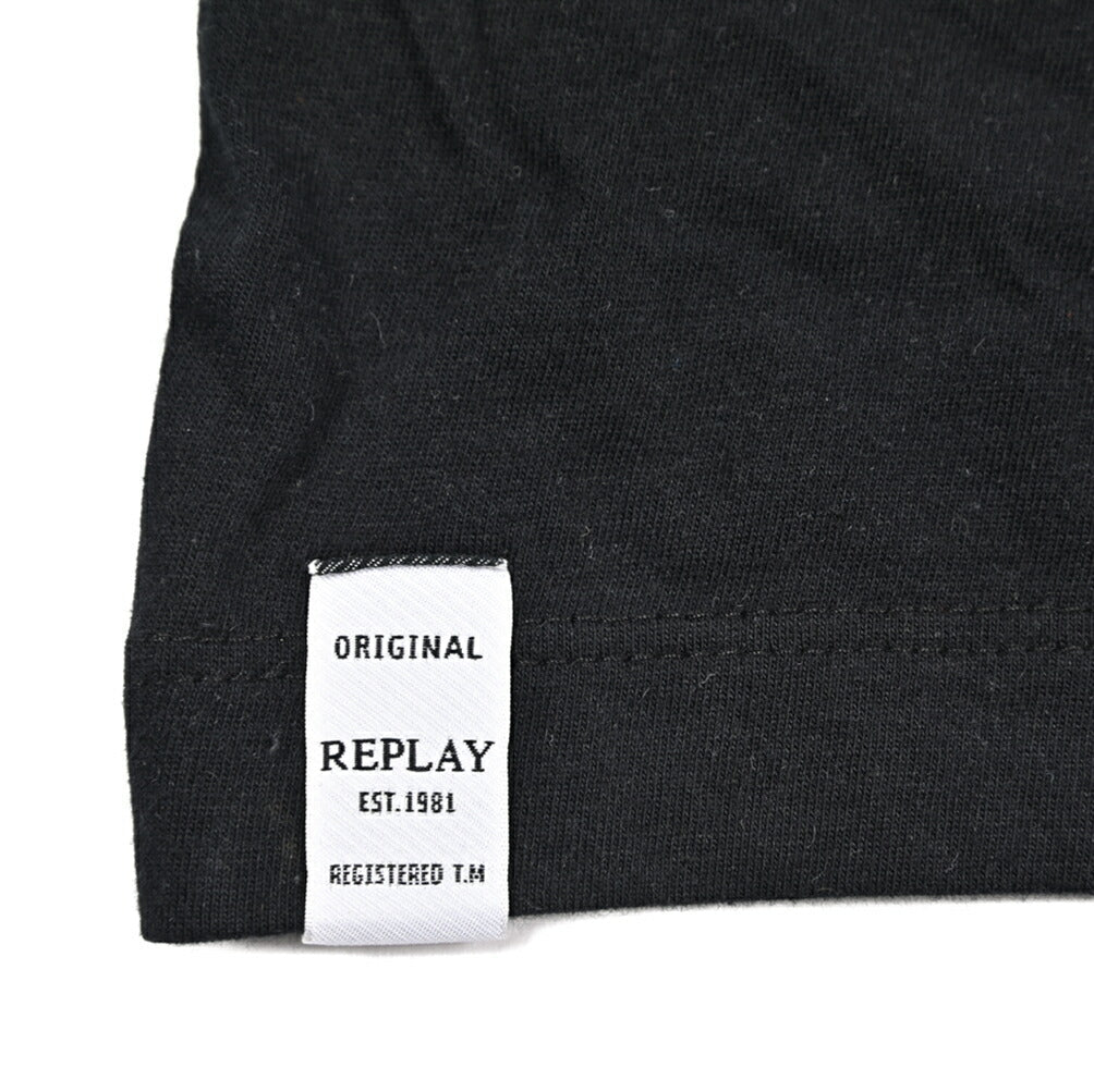 REPLAY 2Pack Tee Vネック半袖Tシャツ ブラック・ホワイト M | GUARDAROBA MILANO OFFICIAL STORE