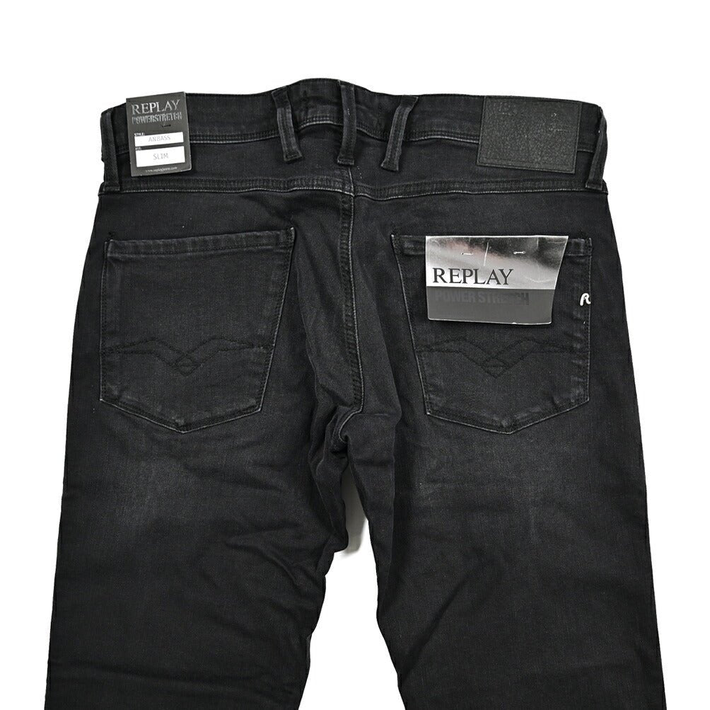 REPLAY ANBASS ストレッチデニム スリムフィットジーンズ / M914｜428607-W32-L30｜GUARDAROBA MILANO OFFICIAL STORE