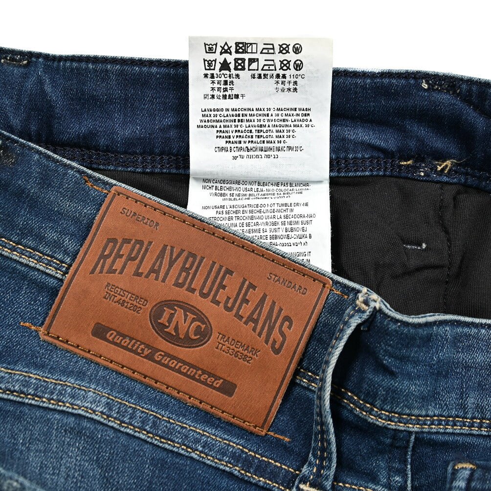 REPLAY ANBASS ストレッチデニム スリムフィットジーンズ / M914｜428611-W28-L34｜GUARDAROBA MILANO OFFICIAL STORE