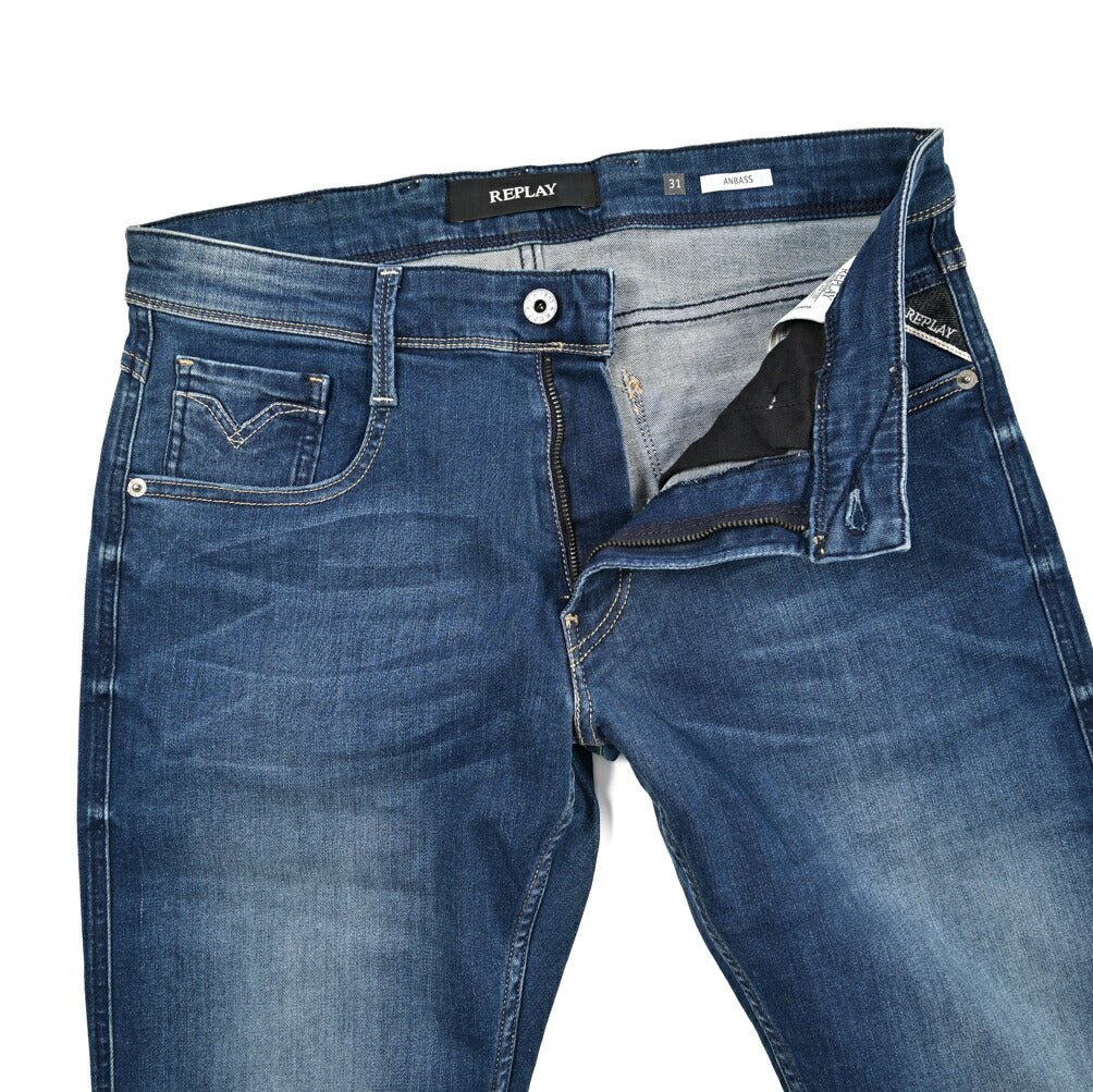 REPLAY ANBASS ストレッチデニム スリムフィットジーンズ / M914｜428640-W31-L32｜GUARDAROBA MILANO OFFICIAL STORE
