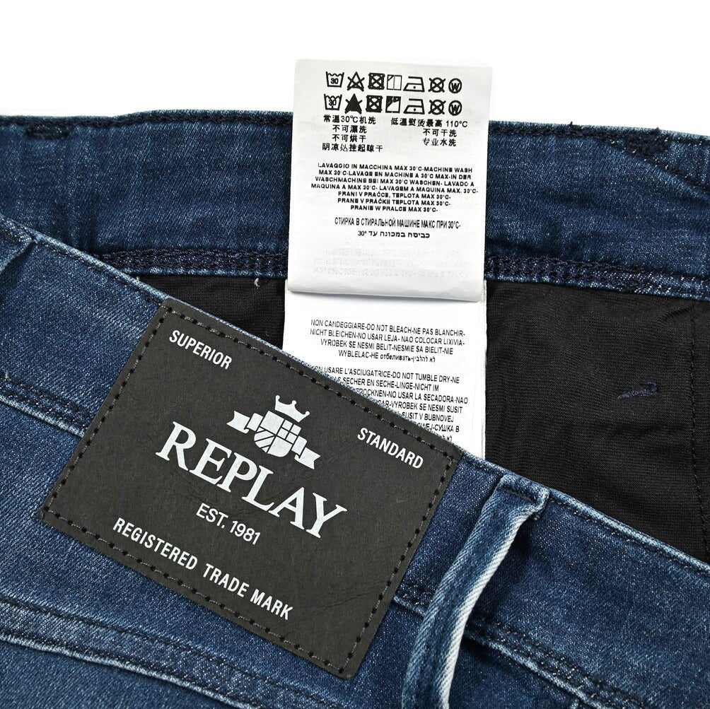 REPLAY ANBASS ストレッチデニム スリムフィットジーンズ / M914｜428643-W31-L30｜GUARDAROBA MILANO OFFICIAL STORE