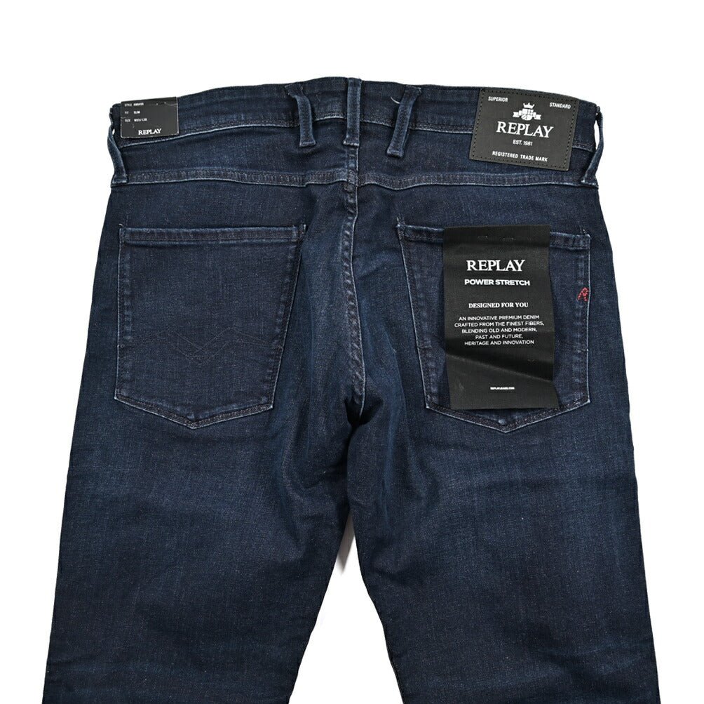 秋冬先行セール｜REPLAY ANBASS ストレッチデニム スリムフィットジーンズ / M914｜428651-W33-L30｜GUARDAROBA MILANO OFFICIAL STORE