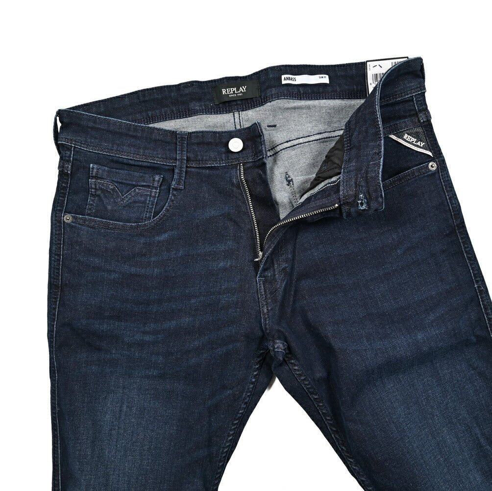秋冬先行セール｜REPLAY ANBASS ストレッチデニム スリムフィットジーンズ / M914｜428651-W33-L30｜GUARDAROBA MILANO OFFICIAL STORE