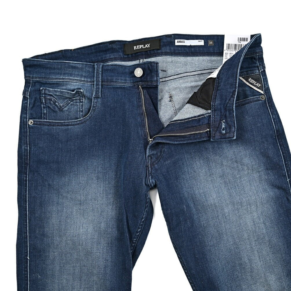 REPLAY ANBASS ストレッチデニム スリムフィットジーンズ / M914｜428708-W34-L30｜GUARDAROBA MILANO OFFICIAL STORE