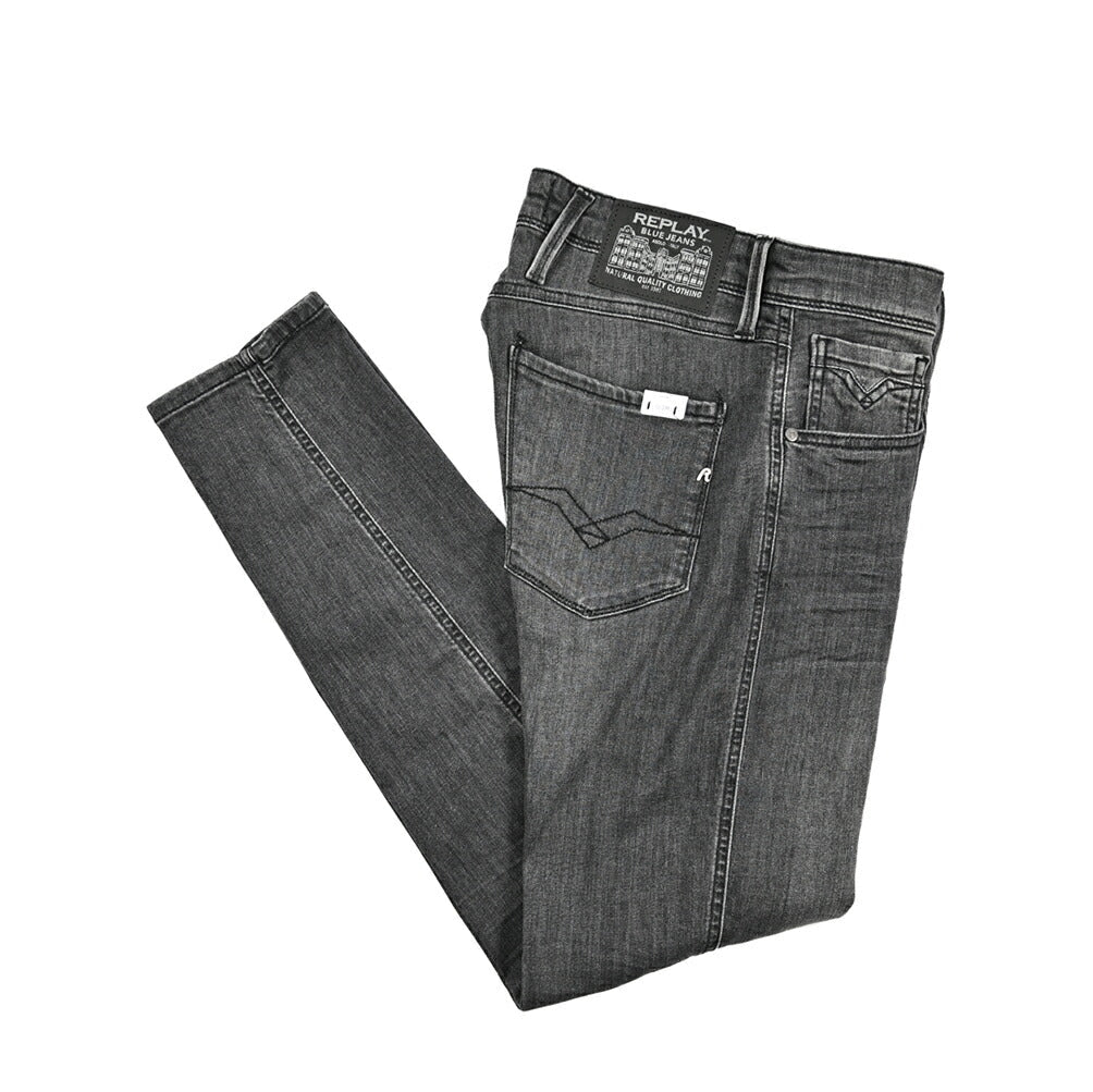 REPLAY "ANBASS" ストレッチデニム スリムジーンズ / M914 グレー W29 | GUARDAROBA MILANO OFFICIAL STORE