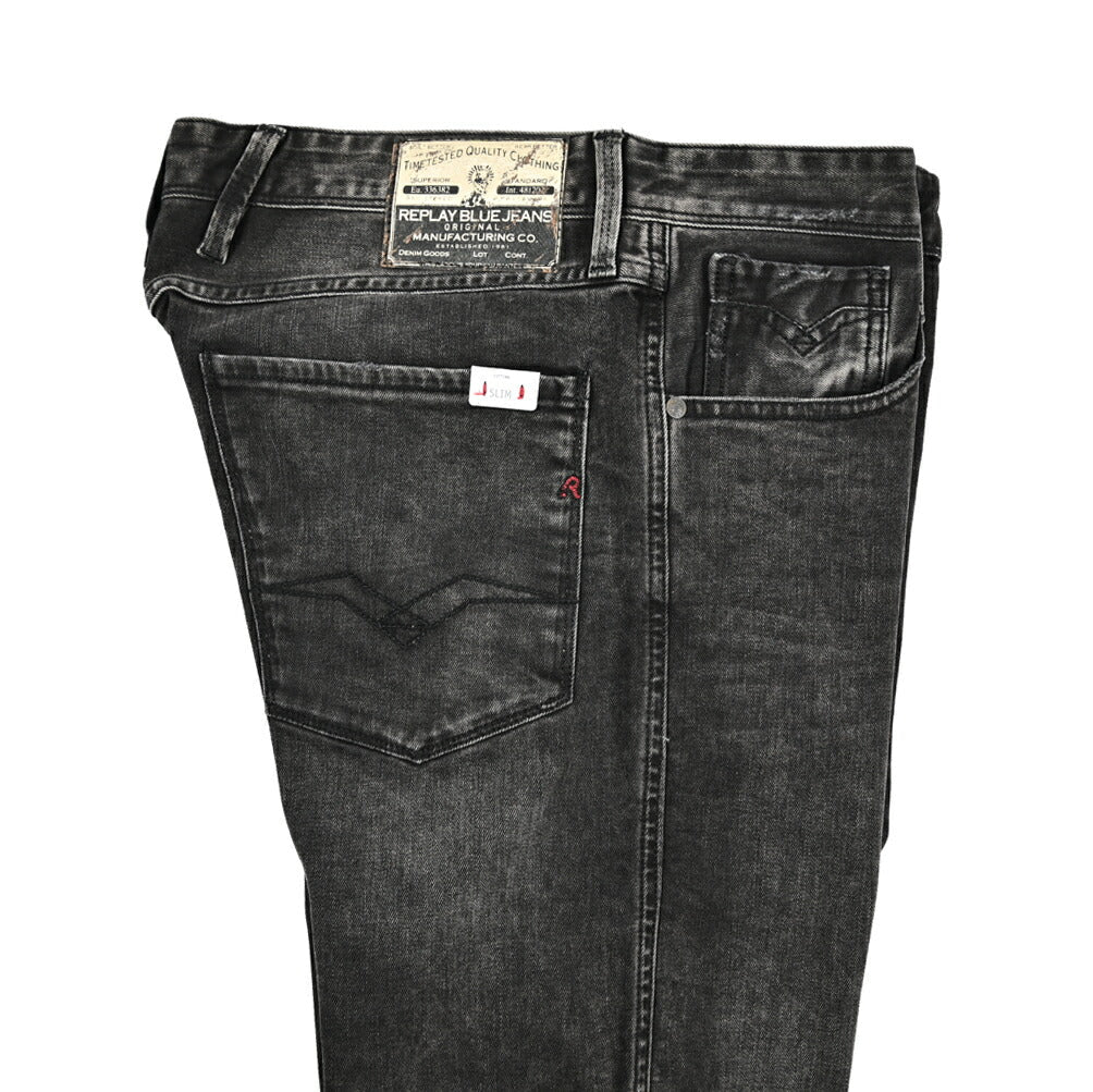 REPLAY ANBASS ストレッチデニム スリムフィットジーンズ / M914｜428725-W32-L32｜GUARDAROBA MILANO OFFICIAL STORE