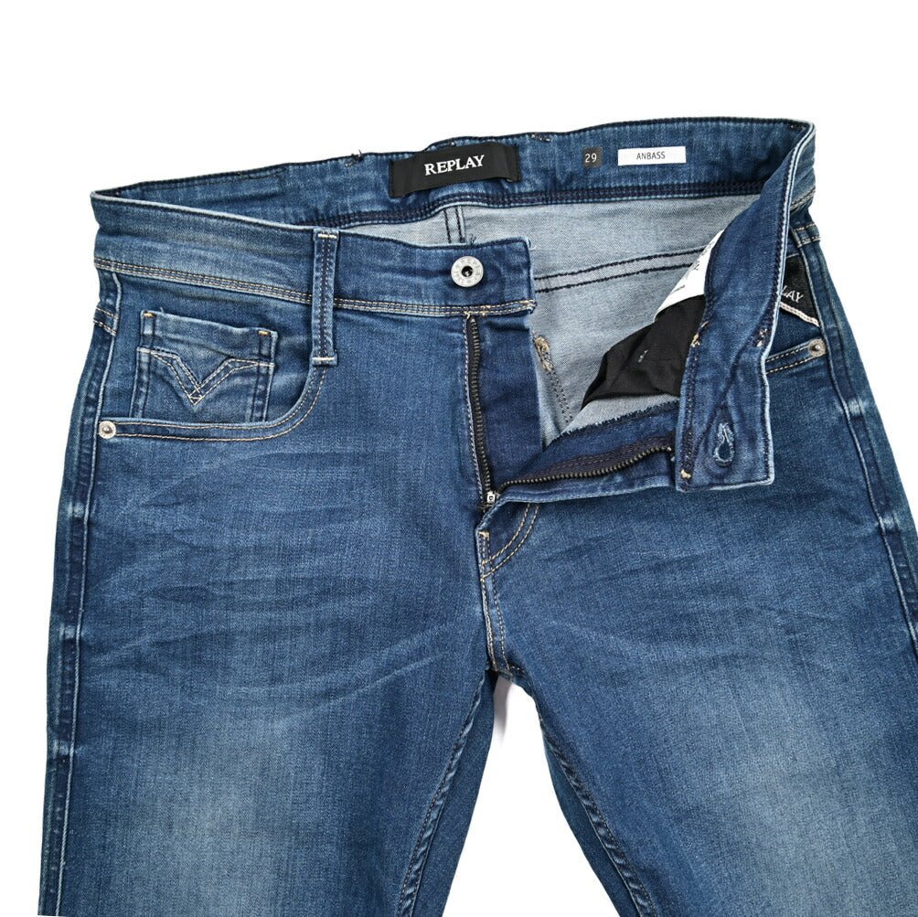 REPLAY ANBASS ストレッチデニム スリムフィットジーンズ / M914｜429183-W29-L30｜GUARDAROBA MILANO OFFICIAL STORE
