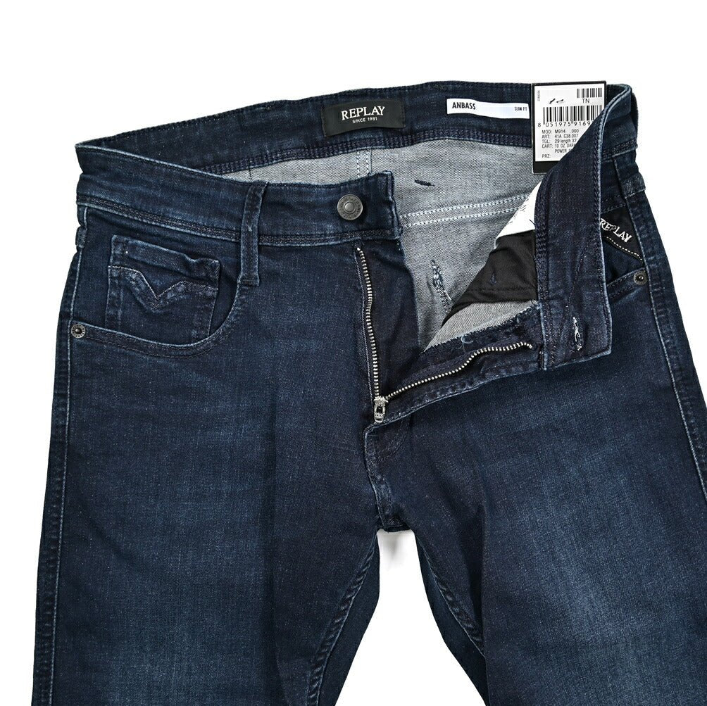 REPLAY ANBASS ストレッチデニム スリムフィットジーンズ / M914｜429256-W29-L30｜GUARDAROBA MILANO OFFICIAL STORE