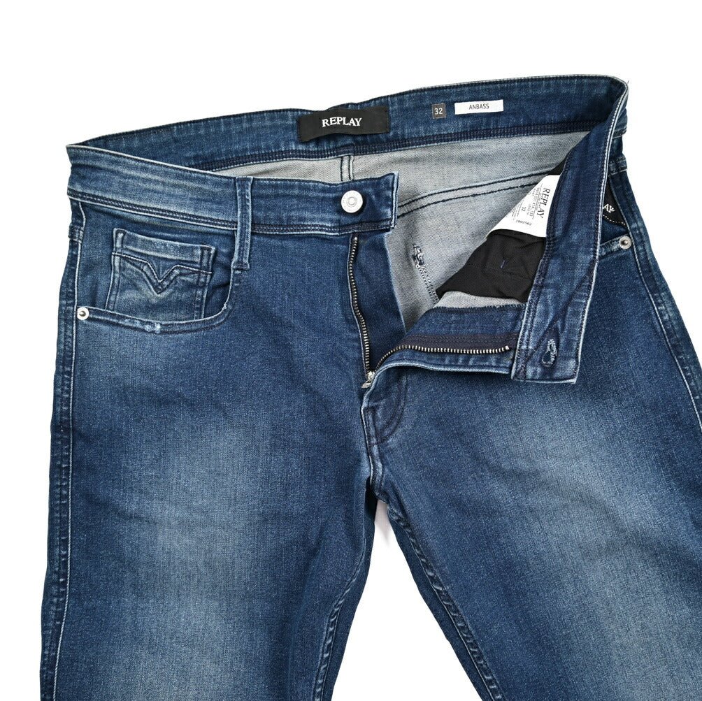 REPLAY ANBASS ストレッチデニム スリムフィットジーンズ / M914｜429310-W32-L30｜GUARDAROBA MILANO OFFICIAL STORE