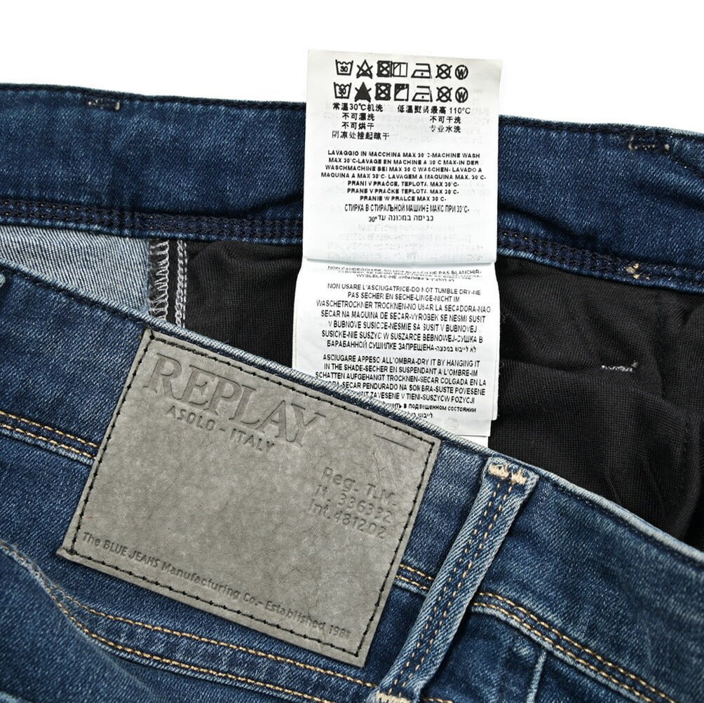REPLAY ANBASS ストレッチデニム スリムフィットジーンズ / M914｜429367-W31-L32｜GUARDAROBA MILANO OFFICIAL STORE