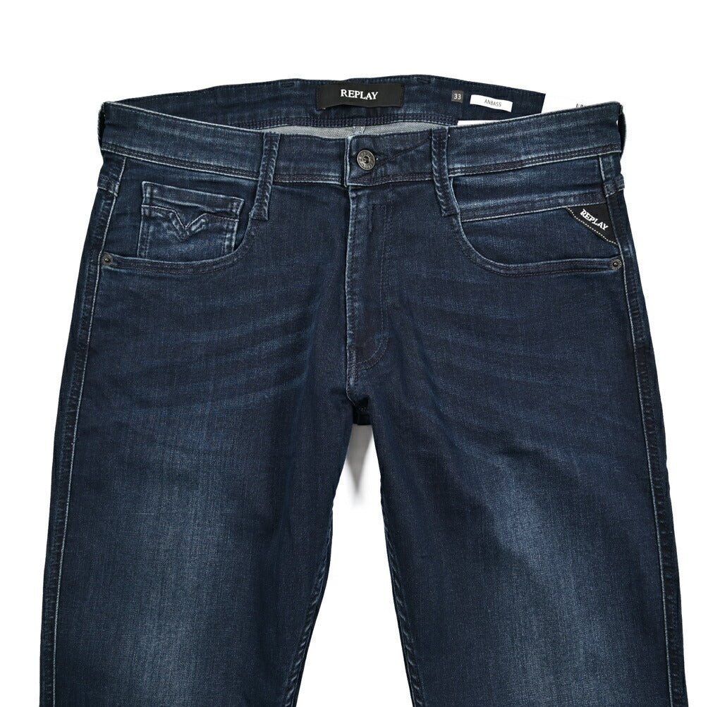 秋冬先行セール｜REPLAY ANBASS ストレッチデニム スリムフィットジーンズ / M914｜429388-W33-L32｜GUARDAROBA MILANO OFFICIAL STORE