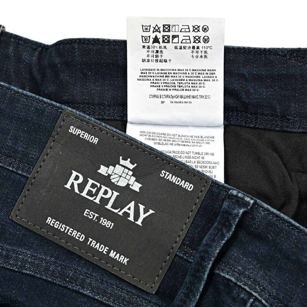 REPLAY ANBASS パワーストレッチデニム スリムフィットジーンズ / M914｜429421｜GUARDAROBA MILANO OFFICIAL STORE