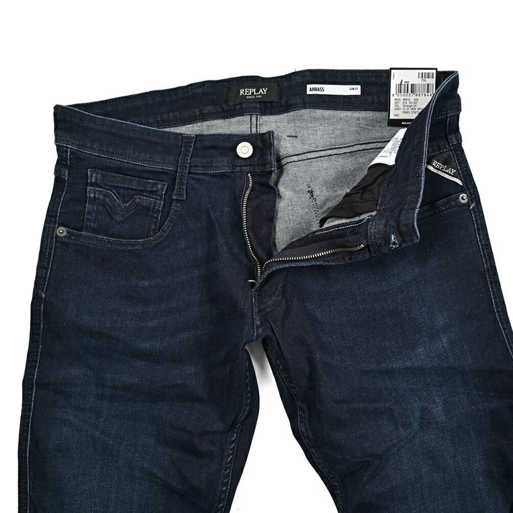 REPLAY ANBASS パワーストレッチデニム スリムフィットジーンズ / M914｜429421｜GUARDAROBA MILANO OFFICIAL STORE