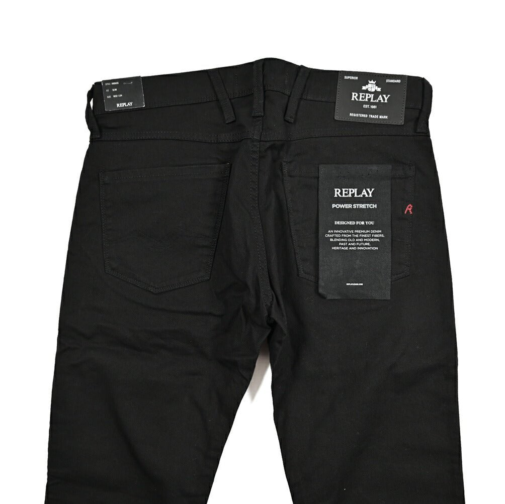 REPLAY ANBASS パワーストレッチデニム スリムフィットジーンズ / M914｜429423｜GUARDAROBA MILANO OFFICIAL STORE